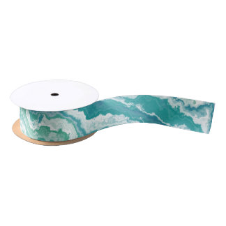 Lazo De Raso marbled sea foam :