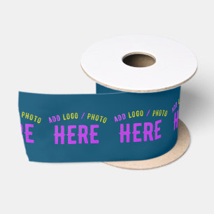 LAZO DE RASO MARCA VERIFICADA AZUL AZUL DE ESTILO PERSONALIZADO