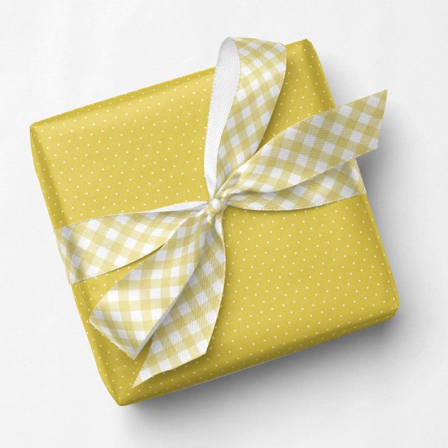 Lazo De Raso Margen amarillo lindo simple cheque (Subido por el creador)
