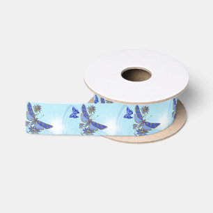 Lazo De Raso Mariposa Azul