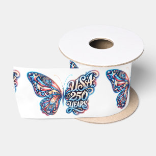 Lazo De Raso Mariposa para el 250 aniversario de EE. UU.
