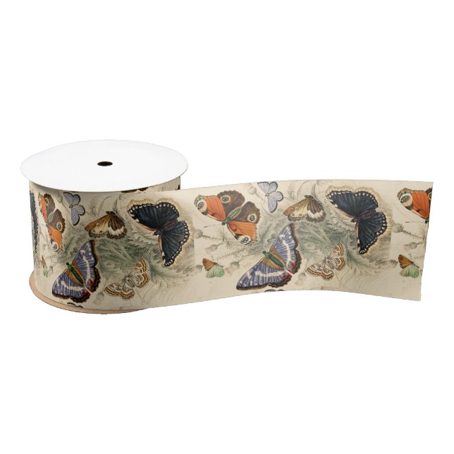 Lazo De Raso Mariposas antiguas de Oliver Goldsmith (Carrete)