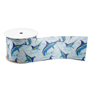 Lazo De Raso Marlín Azul Saltando del Océano