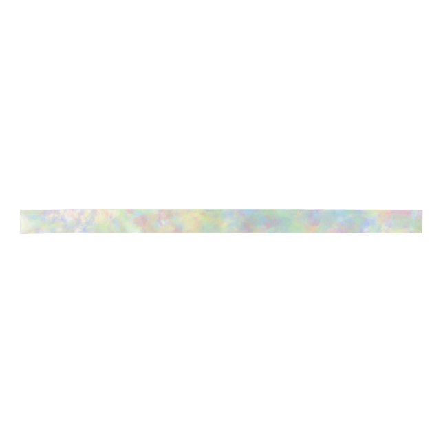 Lazo De Raso Mármol de colores arcoiris suave pastel (Anverso)