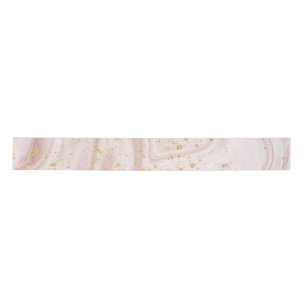 Lazo De Raso Mármol rosa y blanco con brillo dorado