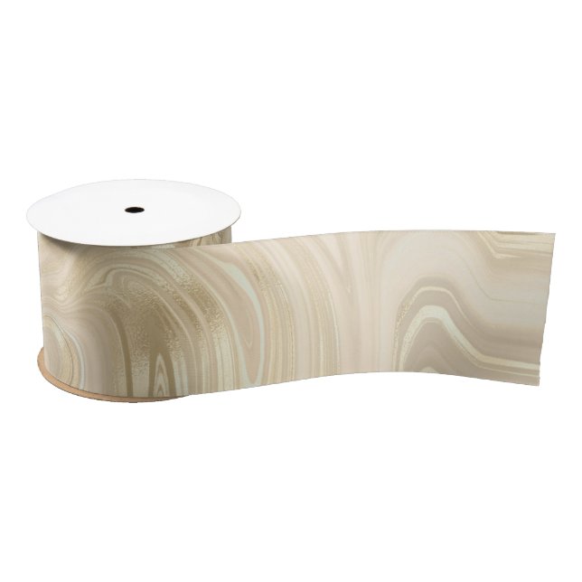 Lazo De Raso Marrón claro de champán elegante Bañera abstracta (Carrete)