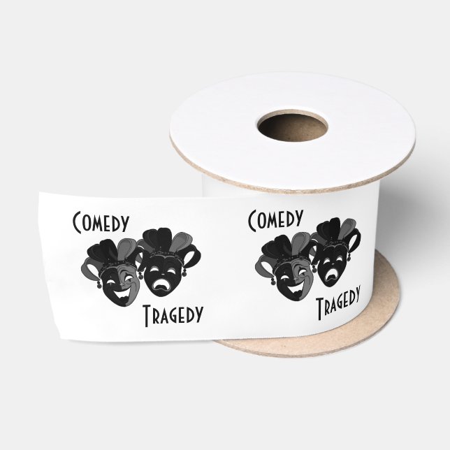 Lazo De Raso Máscaras de teatro de comedia y tragedia (Carrete)