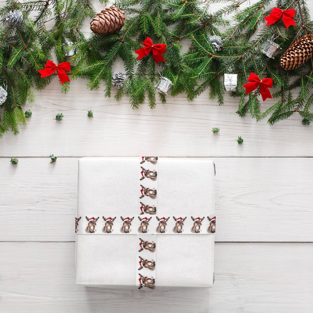 Lazo De Raso Merry Little Navidad Donkey (Subido por el creador)