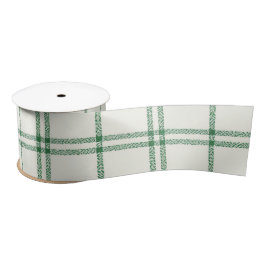 Lazo De Raso Mint Plaid