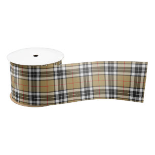 Lazo De Raso Moda familiar Thomson Camel Tartan Plaid Pattern