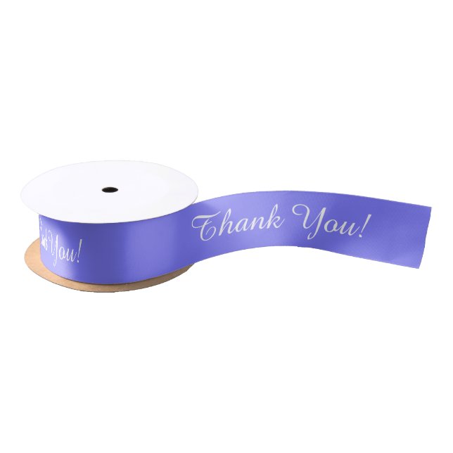 Lazo De Raso MODA RIBBON_ "¡Gracias!" 171 SÓLIDO PERIWINKLE (Carrete)