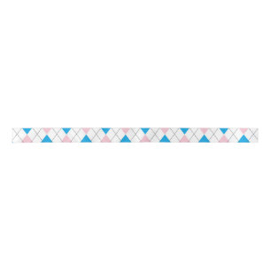 Lazo De Raso Modelo azul rosado del argyle
