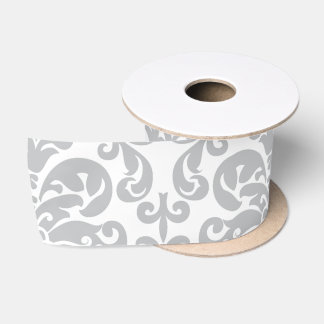 Lazo De Raso Modelo elegante gris y blanco del damasco