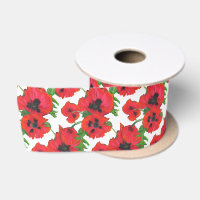 Modelo rojo brillante de las amapolas orientales