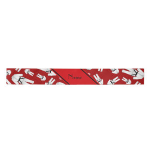 Lazo De Raso Modelo rojo conocido personalizado del karate