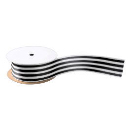 Lazo De Raso Modern Cute Black & White Stripes Holiday