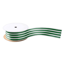 Lazo De Raso Modern Cute Green & White Stripes Holiday