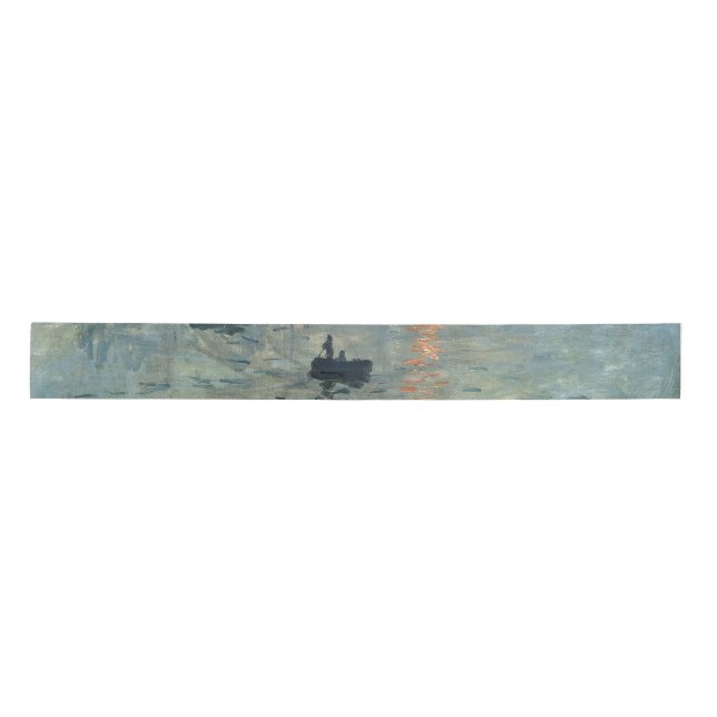 Lazo De Raso Monet Impression Sunrise Soleil Levant Painting (Anverso)