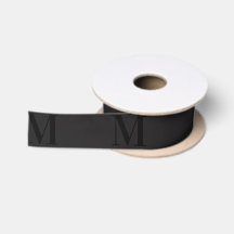Monograma Minimalista moderno negro gris oscuro de