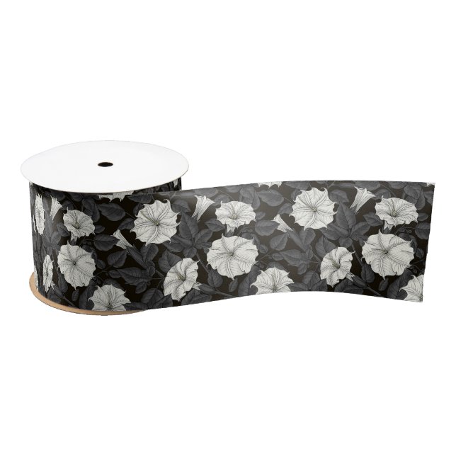 Lazo De Raso Moonflowers Satin Ribbon (Carrete)