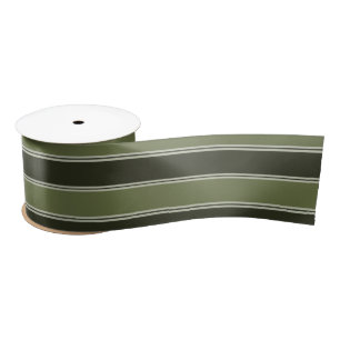 Lazo De Raso Moss Green Black Horizontal Lines Stripe Geometric