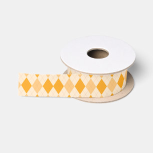 Lazo De Raso Naranja Argyle