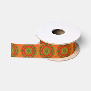 Lazo De Raso Naranja Twirl