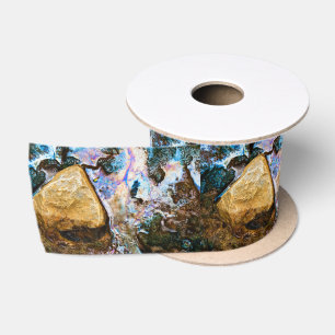 Lazo De Raso naturaleza abstracta todavía agua satin ribbon