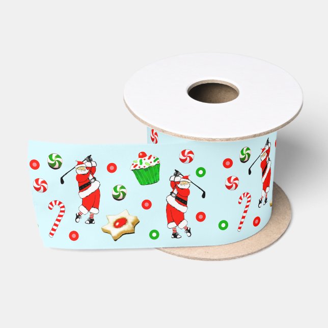 Lazo De Raso Navidad de Golf (Carrete)