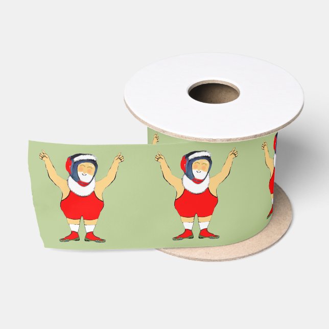 Lazo De Raso Navidad de lucha libre (Carrete)