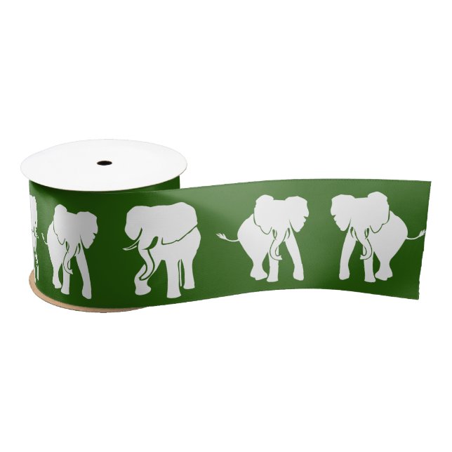 Lazo De Raso Navidad del intercambio del regalo del elefante (Carrete)