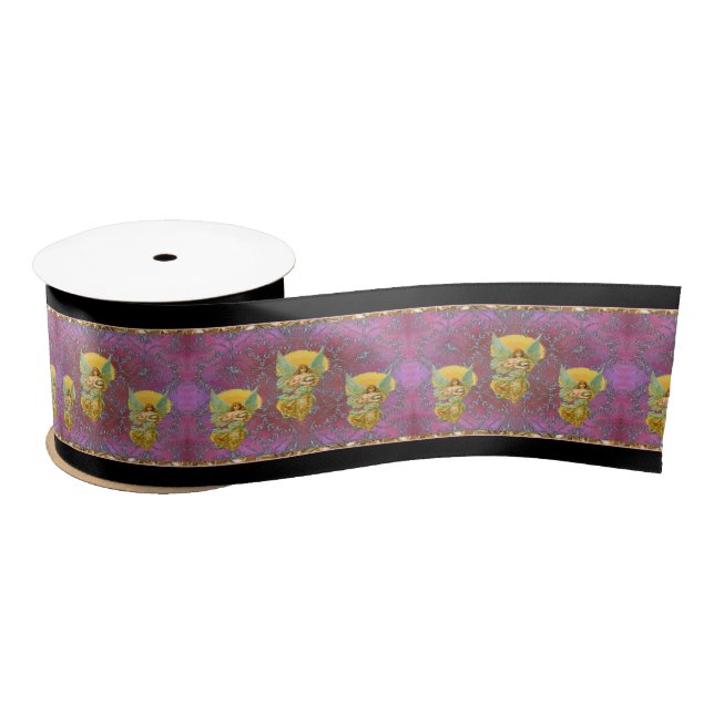 Lazo De Raso Navidad flotante de los ángeles (Carrete)