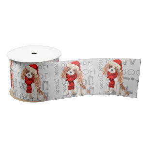 Lazo De Raso Navidad Perro Lover Cavalier King Charles Spaniel