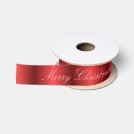 Lazo De Raso Navidad satinada roja