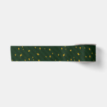 Navidad Verde Amarillo Estrella Raya