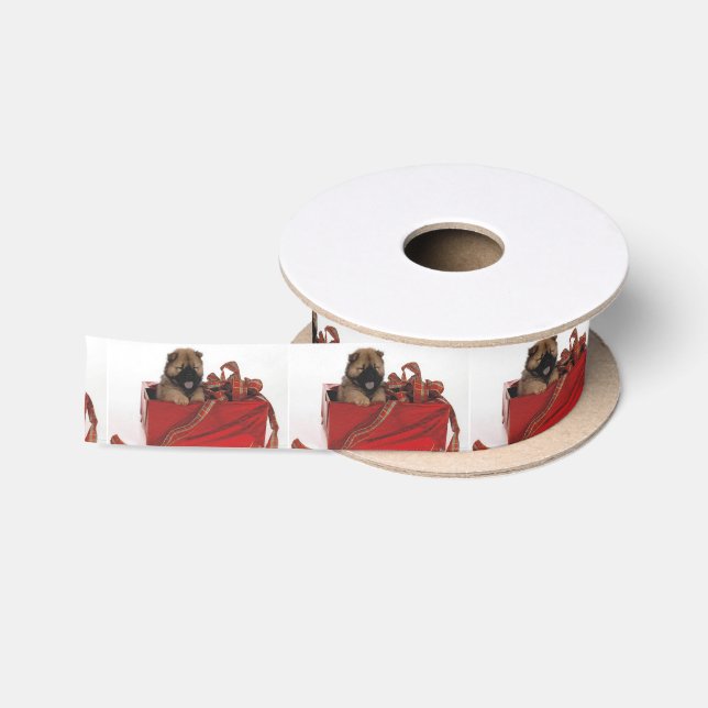 Lazo De Raso Navidad y arcos del perro chino (Carrete)