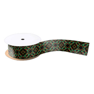 Lazo De Raso Navidades celtas Holly Wreath Pattern