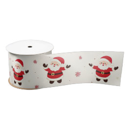 Lazo De Raso Navidades Cute Retro Santa