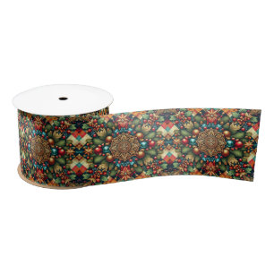 Lazo De Raso Navidades de colores clásicos y vintage