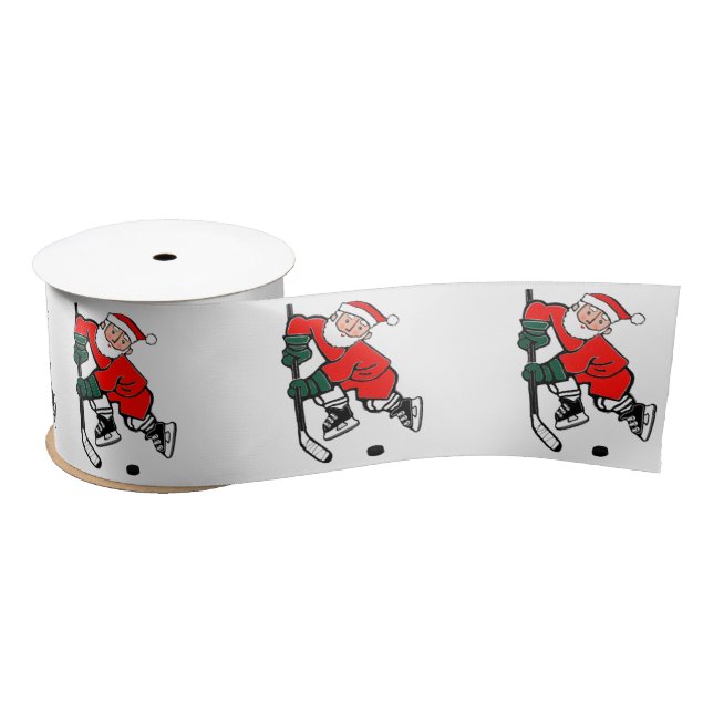 Lazo De Raso Navidades de hockey Cinta Grosgrain de regalo vaca
