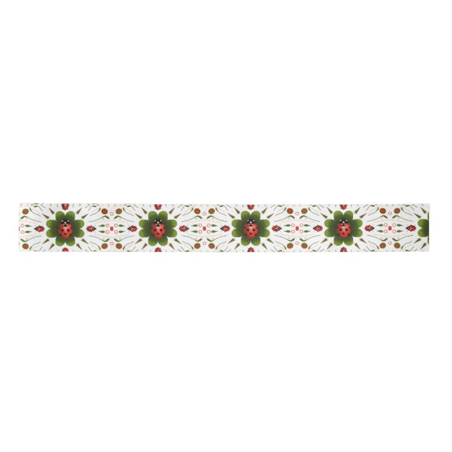 Lazo De Raso Navidades de Ladybug Satin Ribbon (Anverso)