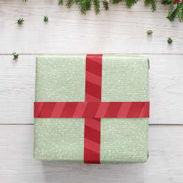 Lazo De Raso Navidades de patrón de rayas rojas simples