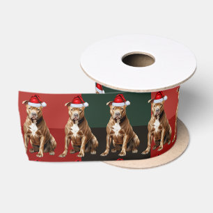 Lazo De Raso Navidades de perros divertidos con el toro rojo ve