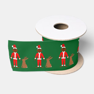 Lazo De Raso Navidades de Santa Sasquatch y Jackalope