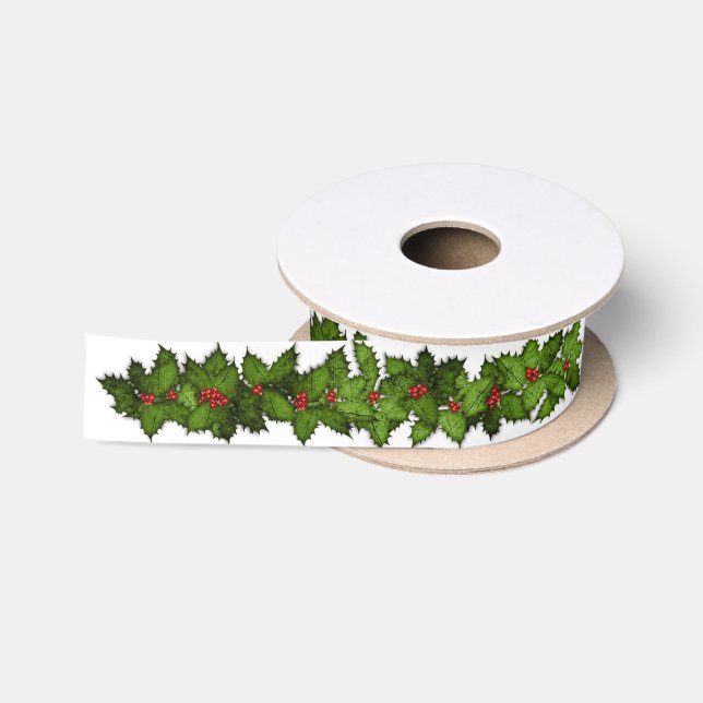 Lazo De Raso Navidades Garland (Carrete)
