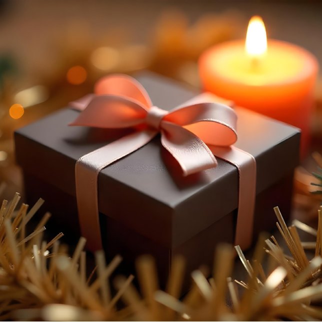 Lazo De Raso Navidades Gingerbread Cookie Brown D78F62 (Christmas Gingerbread Cookie Brown D78F62 Satin Ribbon. Ai Gen.)