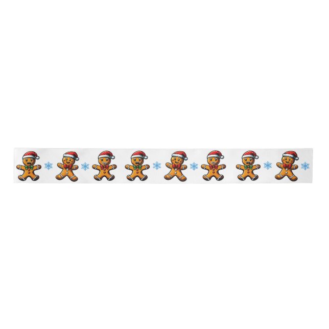 Lazo De Raso Navidades Gingerbread Man Ribbon (Anverso)