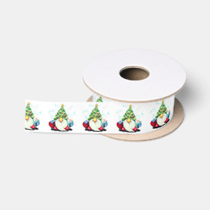 Lazo De Raso Navidades Gnome Ribbon