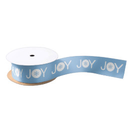 Lazo De Raso Navidades Joy Blue Ribbon