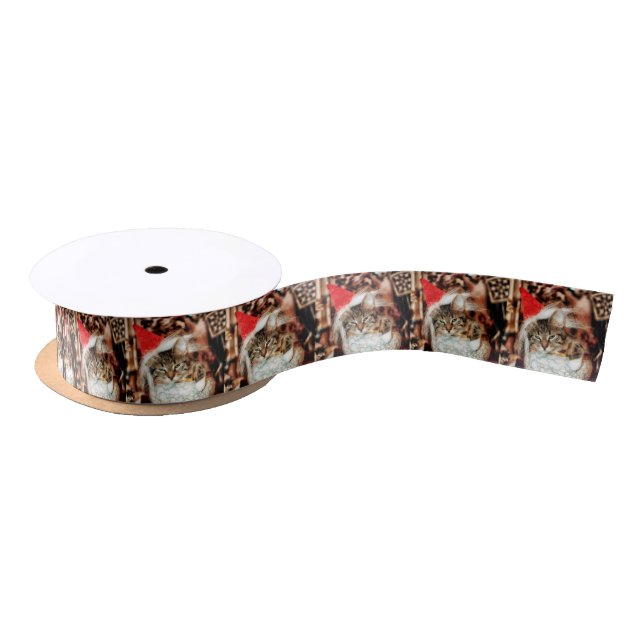 Lazo De Raso Navidades Kitten (Carrete)